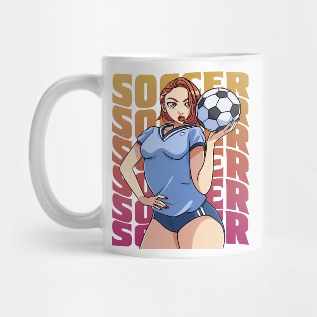 Female Soccer Player Boys Girls Goalkeeper Futbol Lover Gift by Noseking